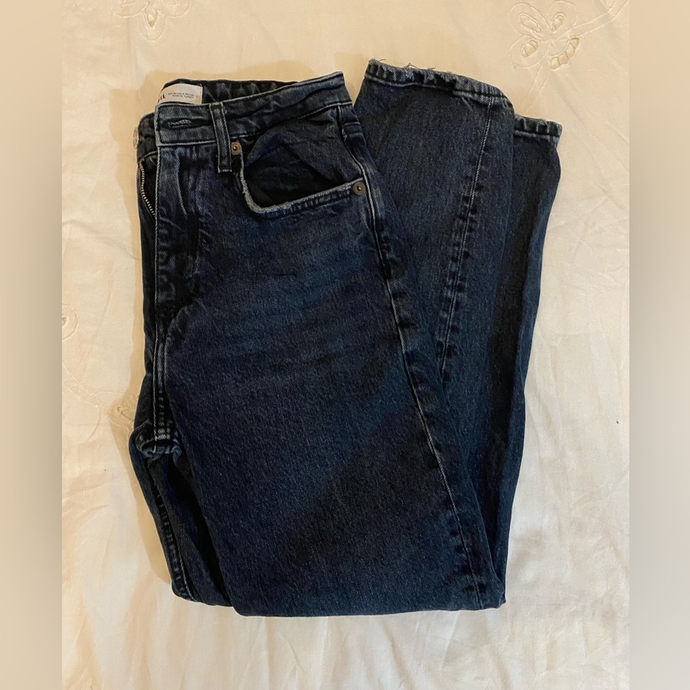 Zara women Dark Blue Straight Jeans
